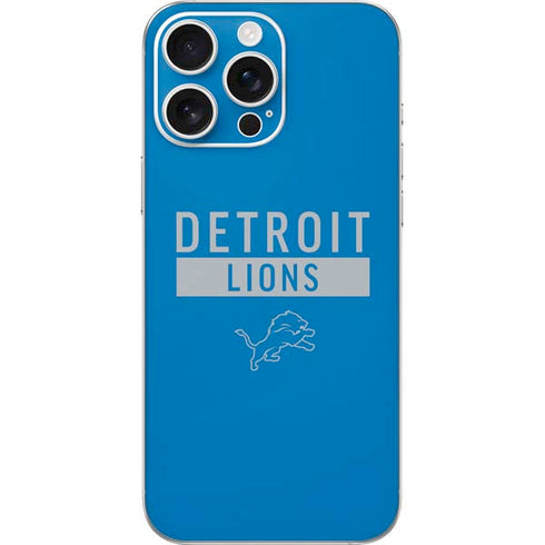 NFL Detroit Lions Blue Performance Series iPhone 16 Pro Max Skin