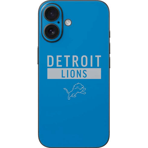 NFL Detroit Lions Blue Performance Series iPhone 16 Skin