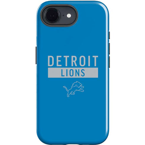 NFL Detroit Lions Blue Performance Series iPhone 16e Impact Case