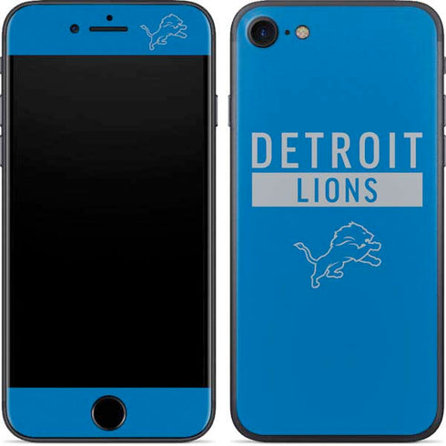 NFL Detroit Lions Blue Performance Series iPhone 8 Skin
