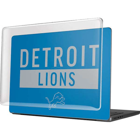 NFL Detroit Lions Blue Performance Series MacBook Pro 14in (2021-24) Case plus Skin