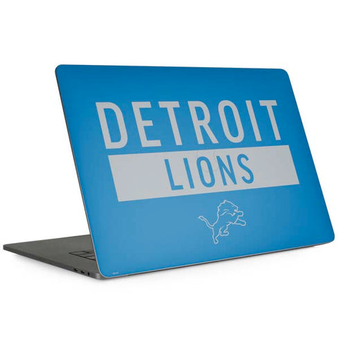 NFL Detroit Lions Blue Performance Series MacBook Skins
