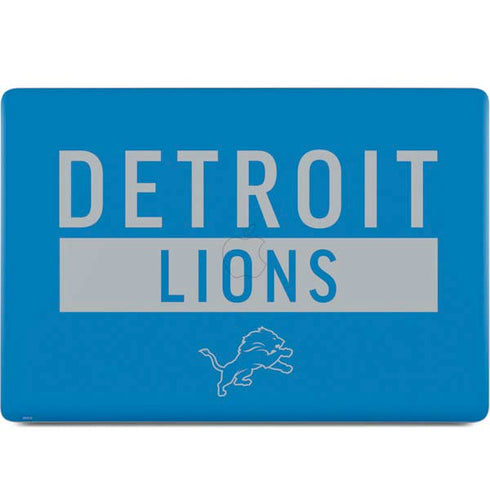 NFL Detroit Lions Blue Performance Series MacBook Skins