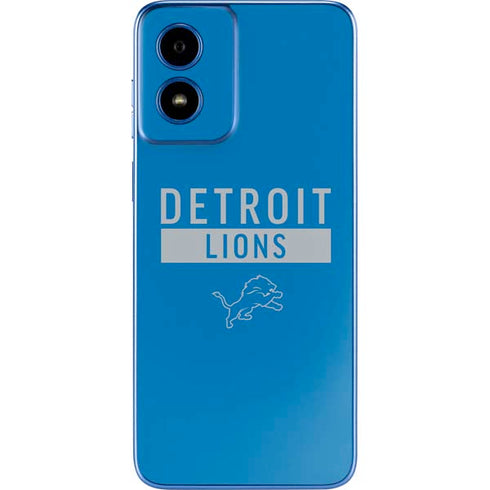NFL Detroit Lions Blue Performance Series Moto G Play 4G (2024) Skin
