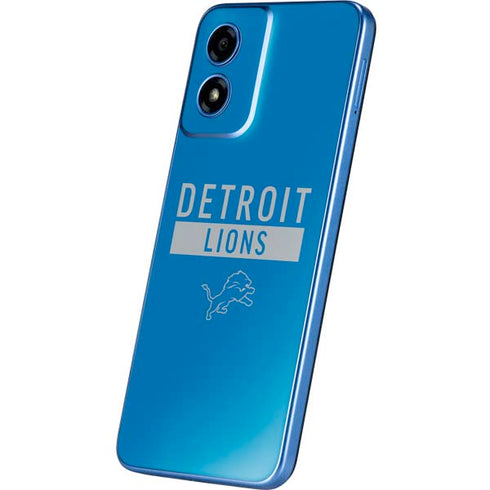 NFL Detroit Lions Blue Performance Series Moto G Play 4G (2024) Skin