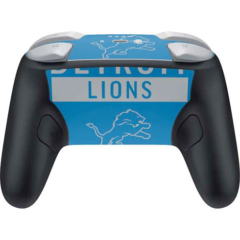 NFL Detroit Lions Blue Performance Series Nintendo Switch 2 (2025) Pro Controller Skin