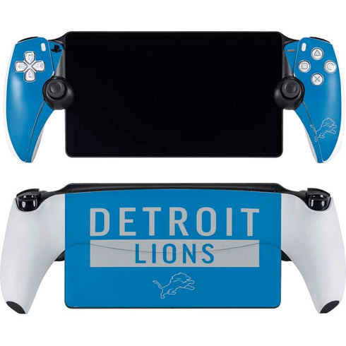 NFL Detroit Lions Blue Performance Series PlayStation Portal Remote Player Skin