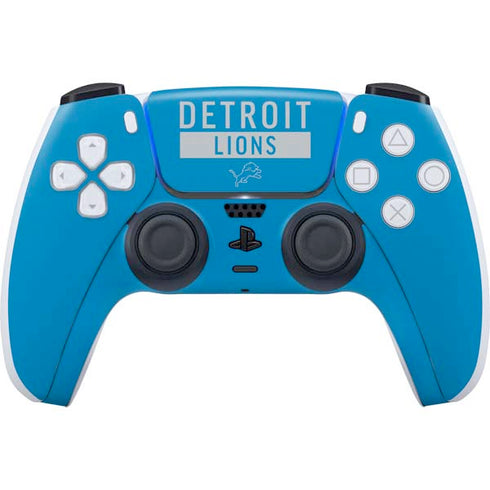 NFL Detroit Lions Blue Performance Series PlayStation PS5 Skins