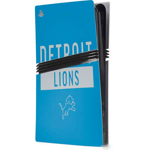 NFL Detroit Lions Blue Performance Series PlayStation PS5 Skins