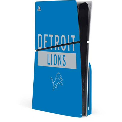 NFL Detroit Lions Blue Performance Series PlayStation PS5 Skins