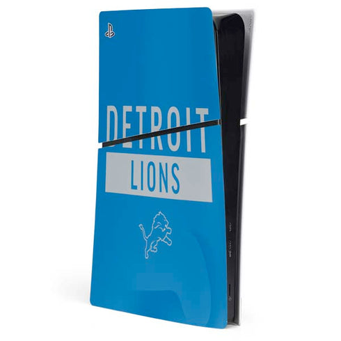 NFL Detroit Lions Blue Performance Series PlayStation PS5 Skins