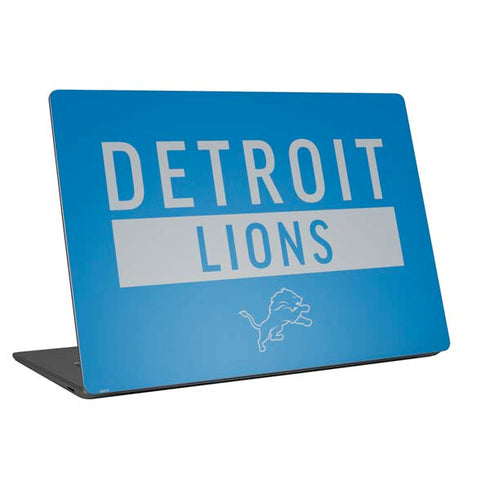 NFL Detroit Lions Blue Performance Series Laptop Skins