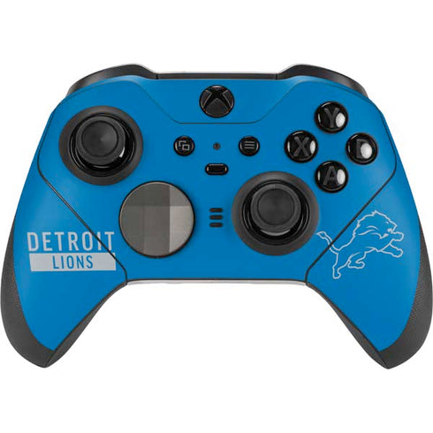 NFL Detroit Lions Blue Performance Series Xbox Elite Wireless Controller Series 2 Skin