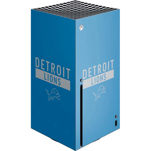 NFL Detroit Lions Blue Performance Series Xbox Series X Skins