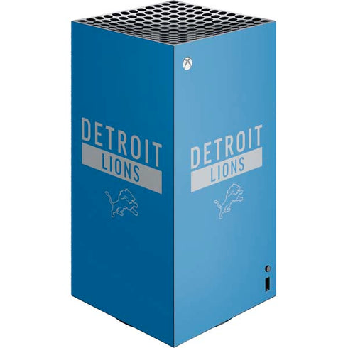 NFL Detroit Lions Blue Performance Series Xbox Series X Skins