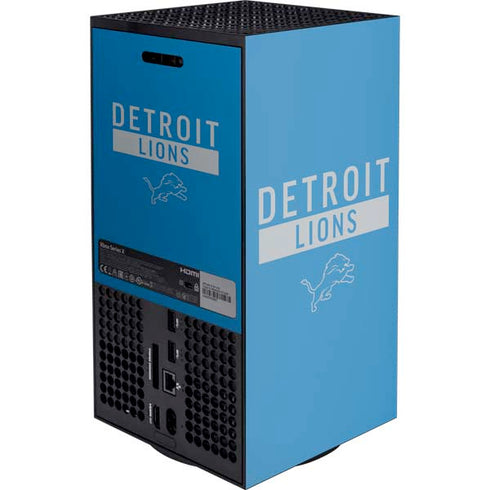 NFL Detroit Lions Blue Performance Series XBox Series X Digital Edition Console Skin