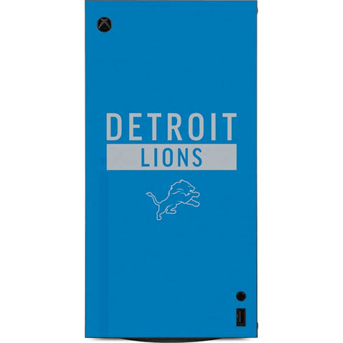 NFL Detroit Lions Blue Performance Series XBox Series X Digital Edition Console Skin