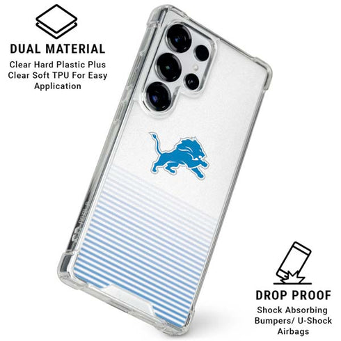 NFL Detroit Lions Breakaway Galaxy S25 Ultra Clear Case