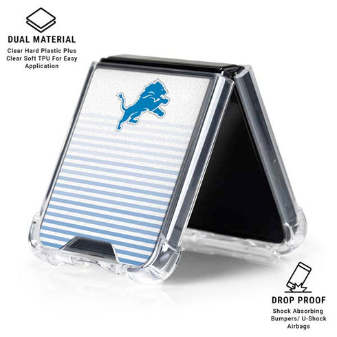 NFL Detroit Lions Breakaway Galaxy Z Flip6 Clear Case