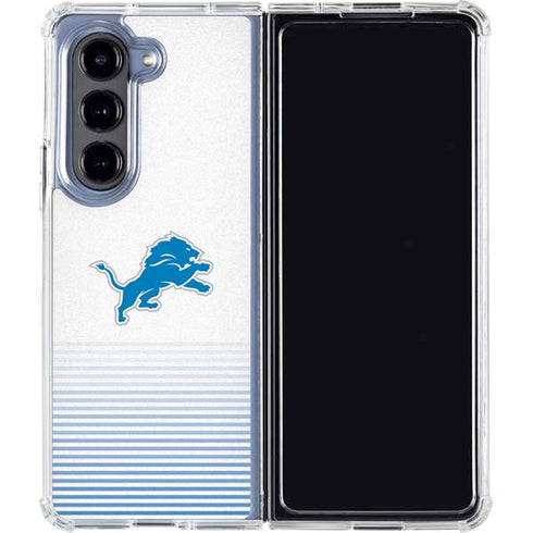 NFL Detroit Lions Breakaway Galaxy Z Fold5 5G Clear Case