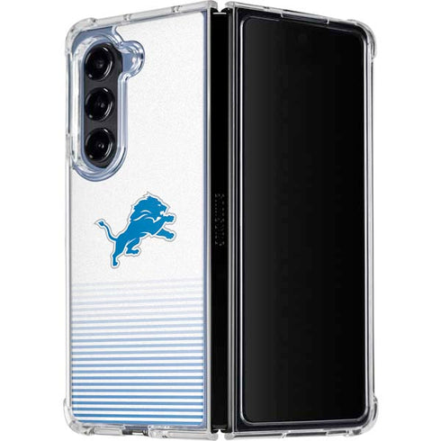 NFL Detroit Lions Breakaway Galaxy Z Fold5 5G Clear Case