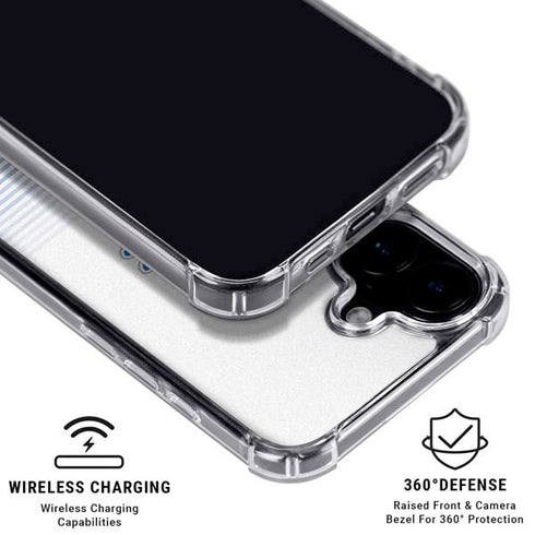 NFL Detroit Lions Breakaway iPhone 16 Plus Clear Case