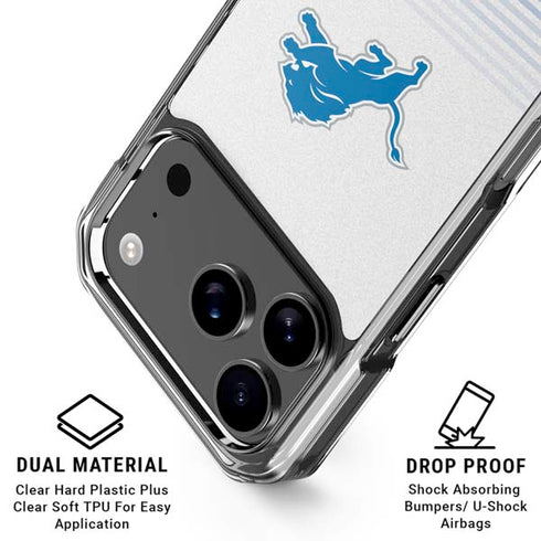 NFL Detroit Lions Breakaway iPhone 18 Pro Clear Case
