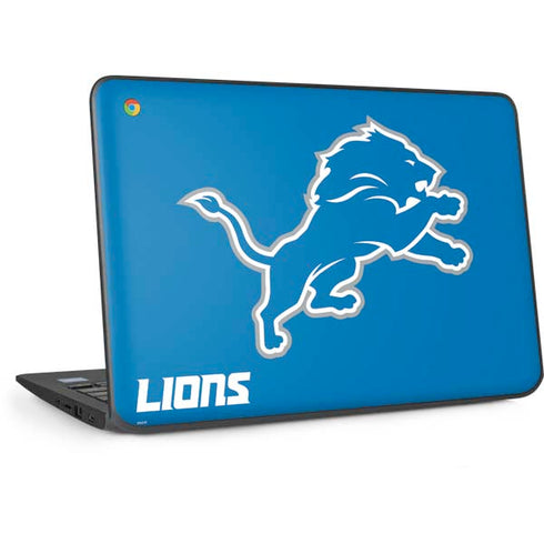 NFL Detroit Lions Distressed HP Chromebook Skin