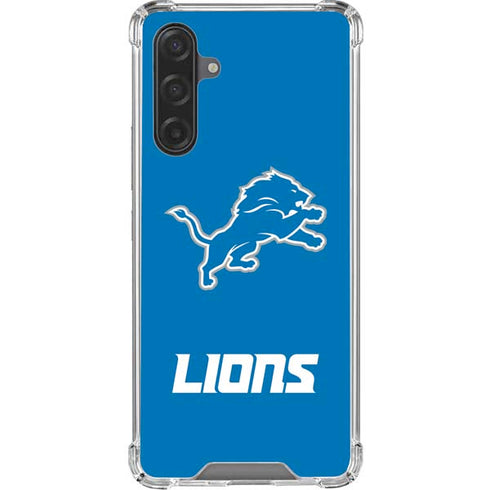 NFL Detroit Lions Distressed Galaxy A17 Clear Case