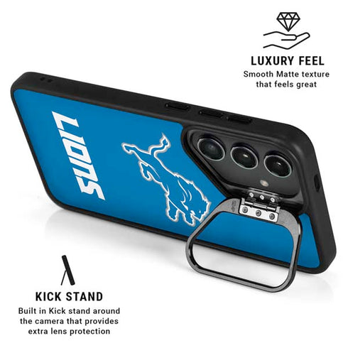 NFL Detroit Lions Distressed Galaxy S25 Kickstand Case