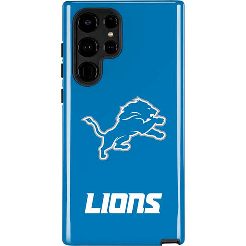 NFL Detroit Lions Distressed Galaxy S25 Ultra Impact Case