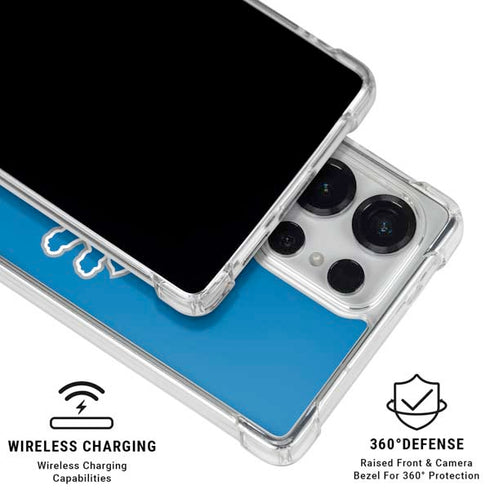NFL Detroit Lions Distressed Galaxy S26 Ultra Clear Case