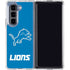 NFL Detroit Lions Distressed Galaxy Z Fold5 5G Clear Case