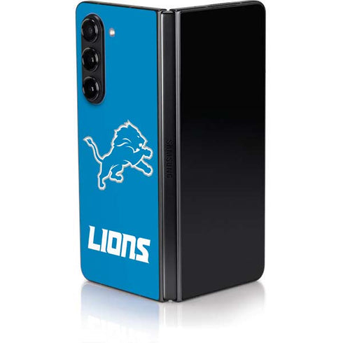 NFL Detroit Lions Distressed Galaxy Z Fold5 5G Skin