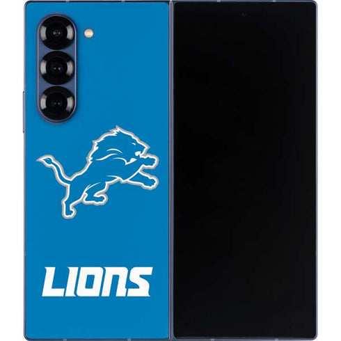 NFL Detroit Lions Distressed Galaxy Z Fold6 Skin