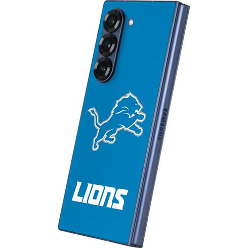 NFL Detroit Lions Distressed Galaxy Z Fold6 Skin