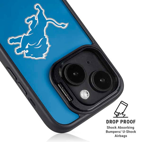 NFL Detroit Lions Distressed iPhone 15 Kickstand Case
