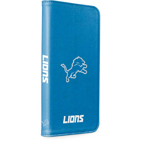 NFL Detroit Lions Distressed iPhone 15 Plus Folio Case
