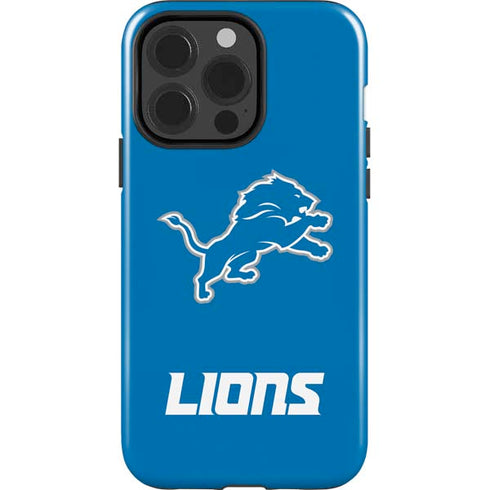 NFL Detroit Lions Distressed iPhone 15 Pro Impact Case