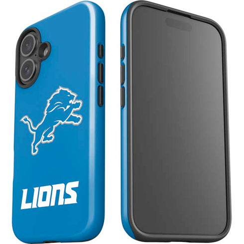 NFL Detroit Lions Distressed iPhone 16 Impact Case