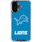 NFL Detroit Lions Distressed iPhone 16 Plus Clear Case