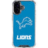 NFL Detroit Lions Distressed iPhone 16 Plus Clear Case