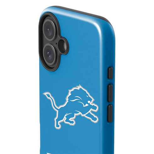 NFL Detroit Lions Distressed iPhone 16 Plus Impact Case