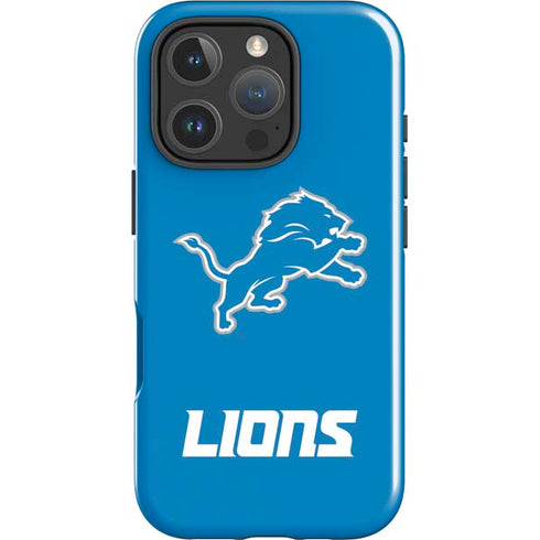 NFL Detroit Lions Distressed iPhone 16 Pro Impact Case