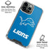 NFL Detroit Lions Distressed iPhone 16 Pro Max Clear Case