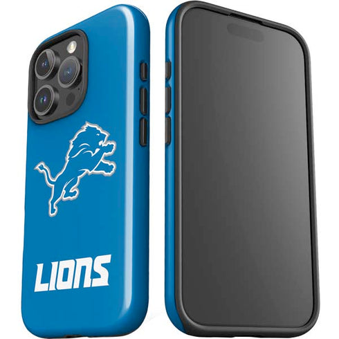 NFL Detroit Lions Distressed iPhone 16 Pro Max Impact Case