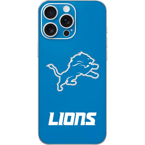 NFL Detroit Lions Distressed iPhone 16 Pro Max Skin