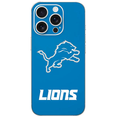 NFL Detroit Lions Distressed iPhone 16 Pro Skin