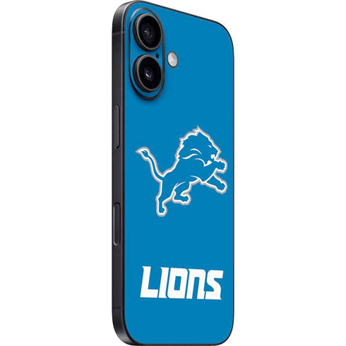 NFL Detroit Lions Distressed iPhone 16 Skin