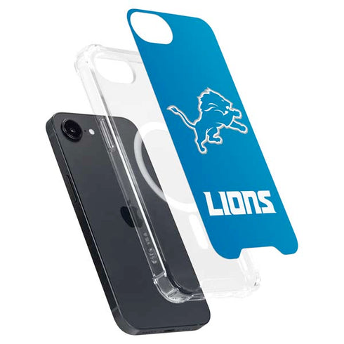 NFL Detroit Lions Distressed iPhone 16e MagSafe Case